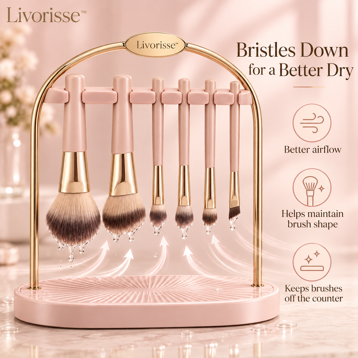 Livorisse™ Halo Brush Drying Arch