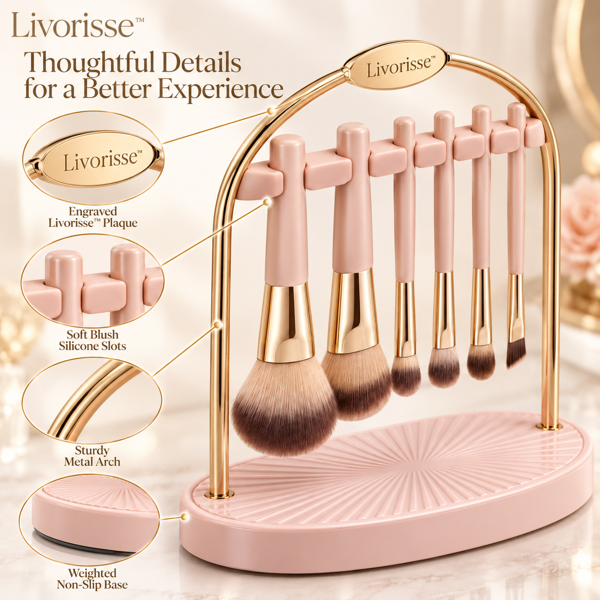 Livorisse™ Halo Brush Drying Arch
