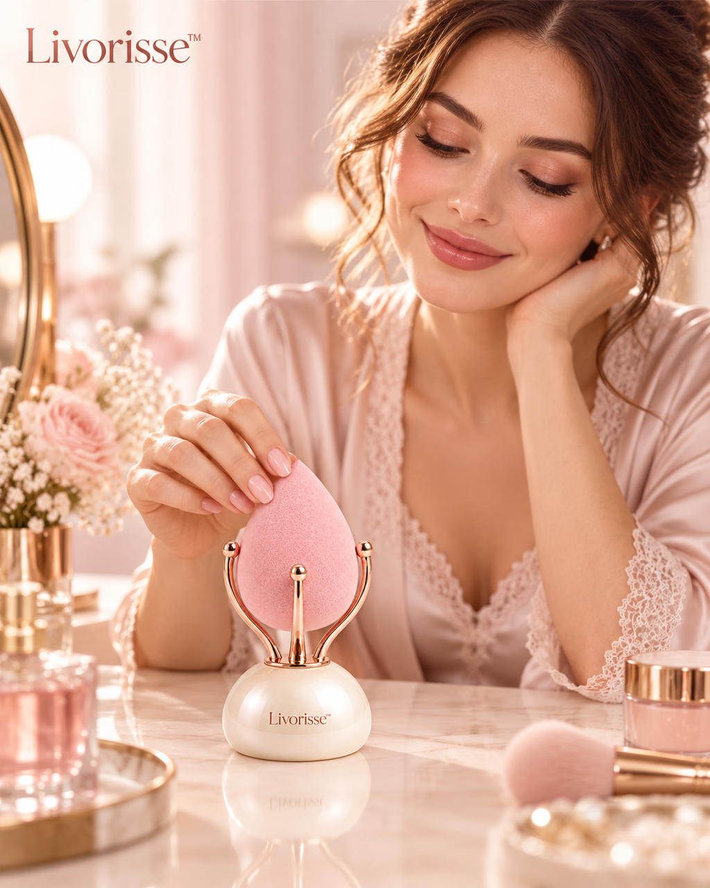 Livorisse™ Pearl Drop Sponge Stand™