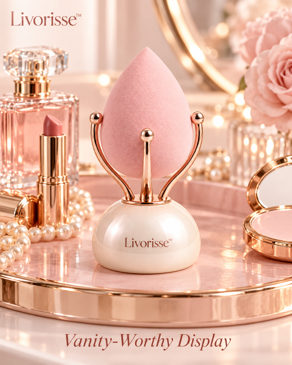 Livorisse™ Pearl Drop Sponge Stand™