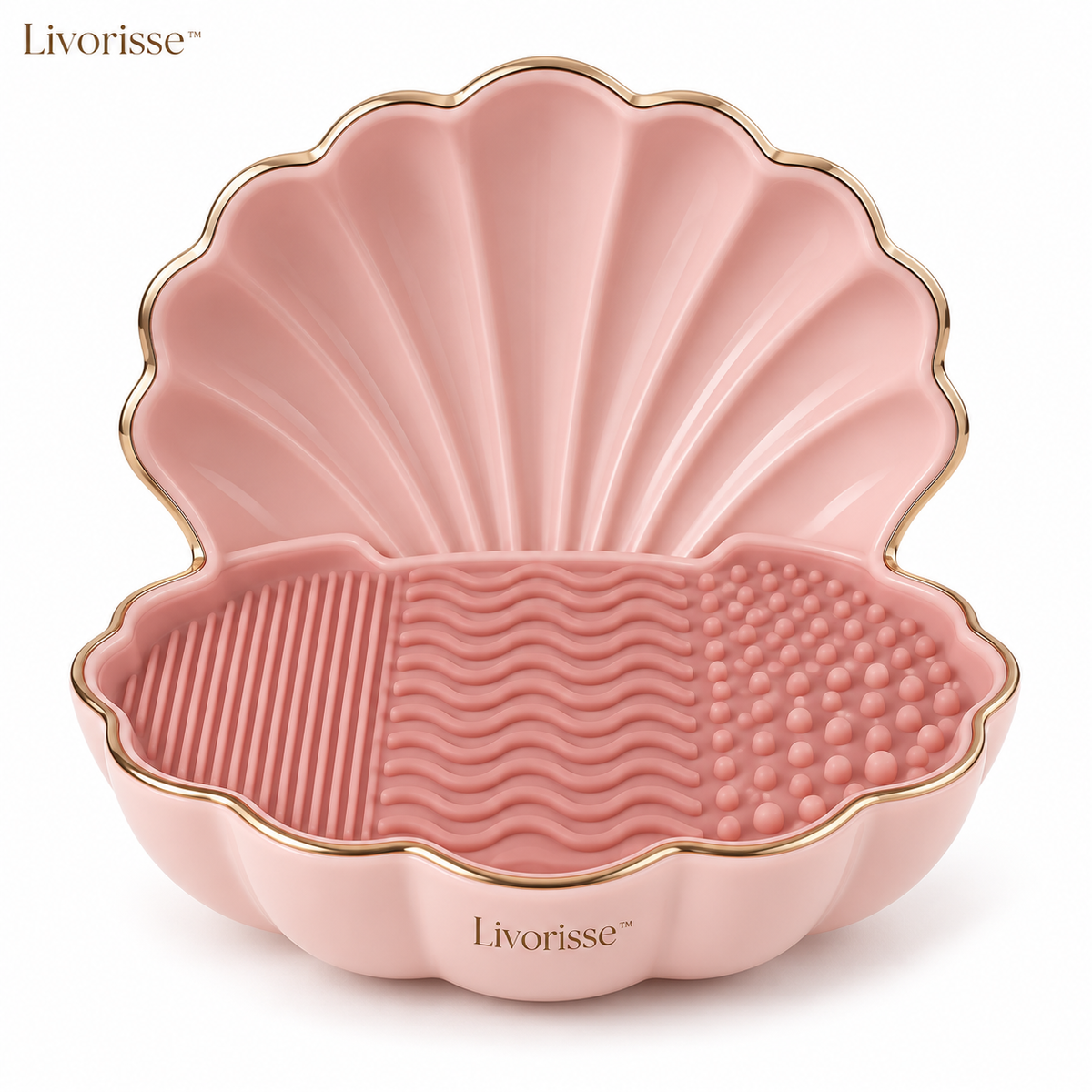 Livorisse™ Shell Bath Brush Cleansing Dish